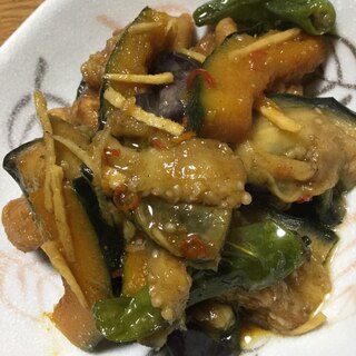 鶏肉と野菜の揚げ浸し